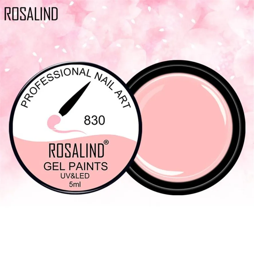 Новый модный разноцветный гель для рисования ногтей своими руками ROSALIND 1 шт. 5 мл