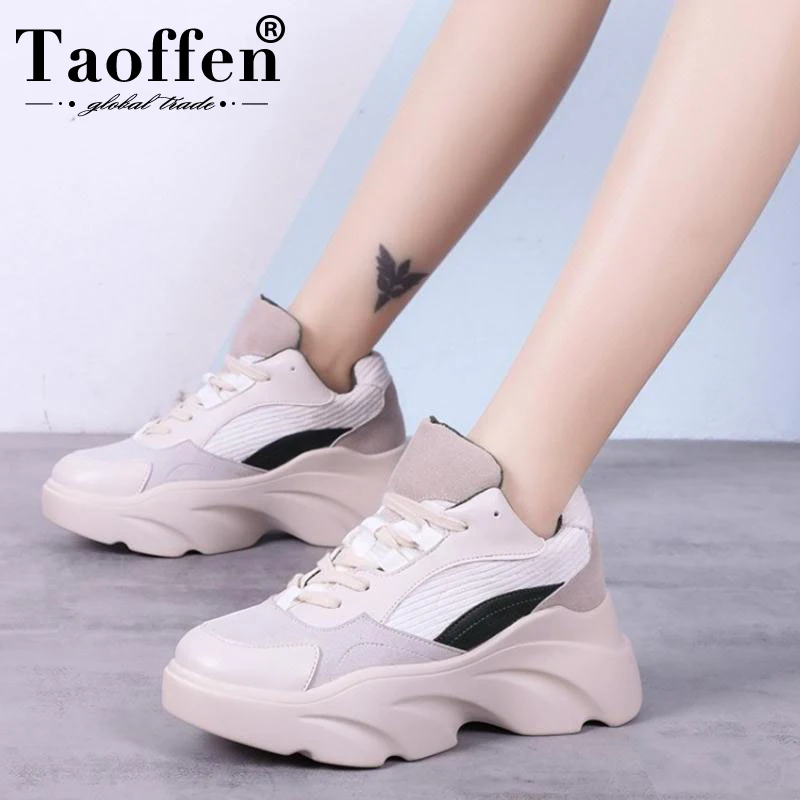 

Taoffen New Women Vulcanized Shoes Casual Daily Sneakers Fashion Shoes Women Spring Walk Footwear Size 35-40