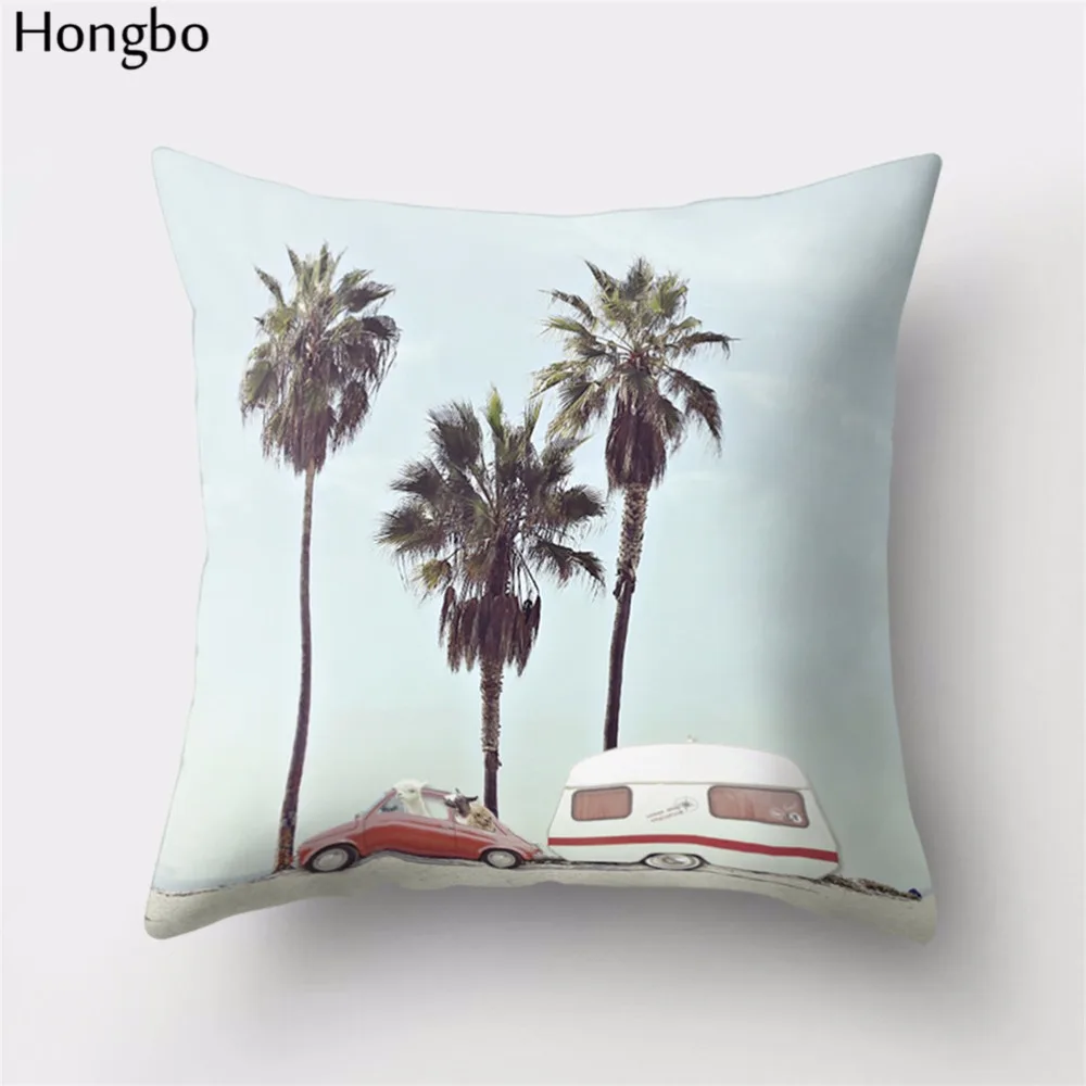Hongbo 1 шт. домашний декор винтажный Рождественский Чехол на подушку Лось слон Лев Жираф змея сад наволочка с единорогом чехол