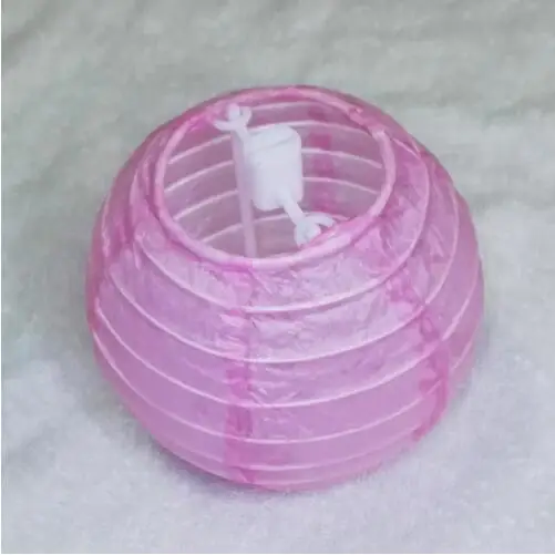 Pink 50 штук 4 дюйма 10 см 10 цветов красивые мини китайские бумажные фонари для вечерние и Свадебное Украшение подвесное бумажный шар - Цвет: Pink