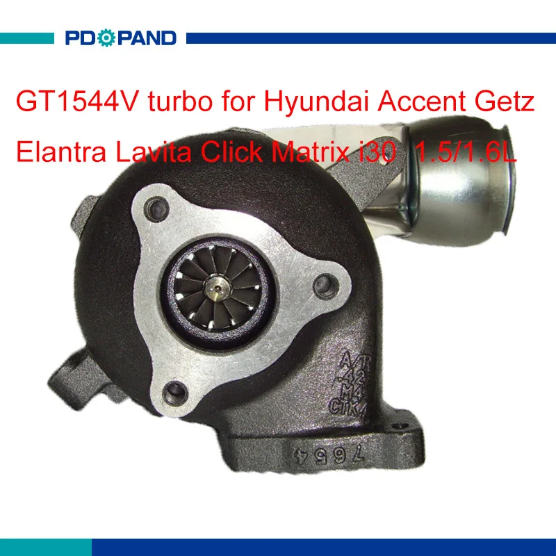 Комплект турбозарядного устройства GT1544V 28201 2A400 782403 740611 для Hyundai Elantra Lavita Click Accent i30
