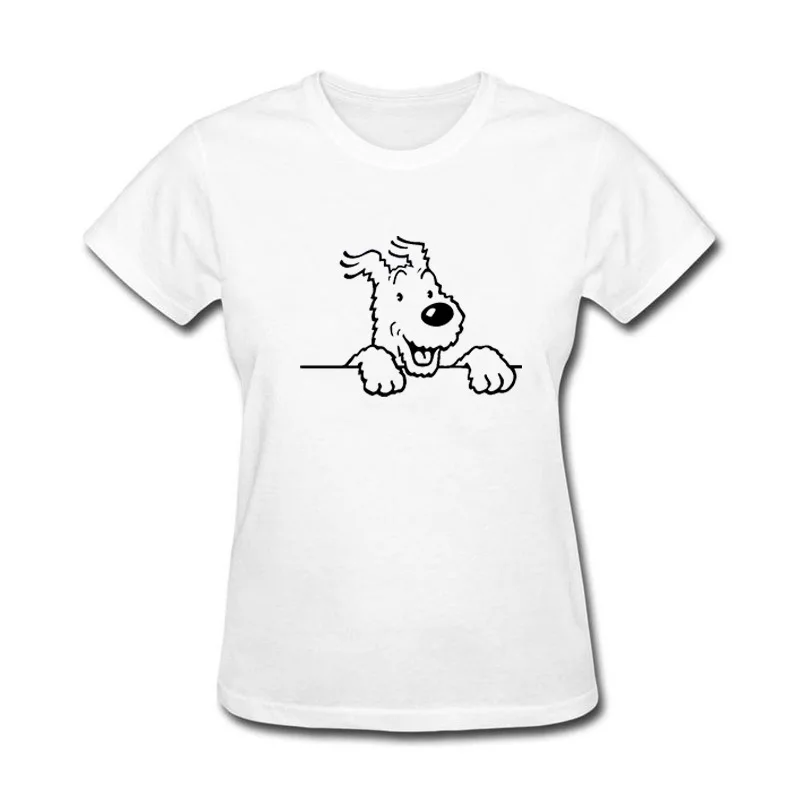 Топы унисекс ITA PN JN SNOWY snowflake head WALL Adventures of Tintin хлопковая забавная футболка для