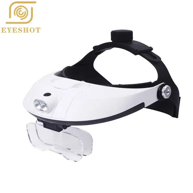 Повязка на голову бинокль с 5 линзами лупа третьей стороны светильник для ремонта