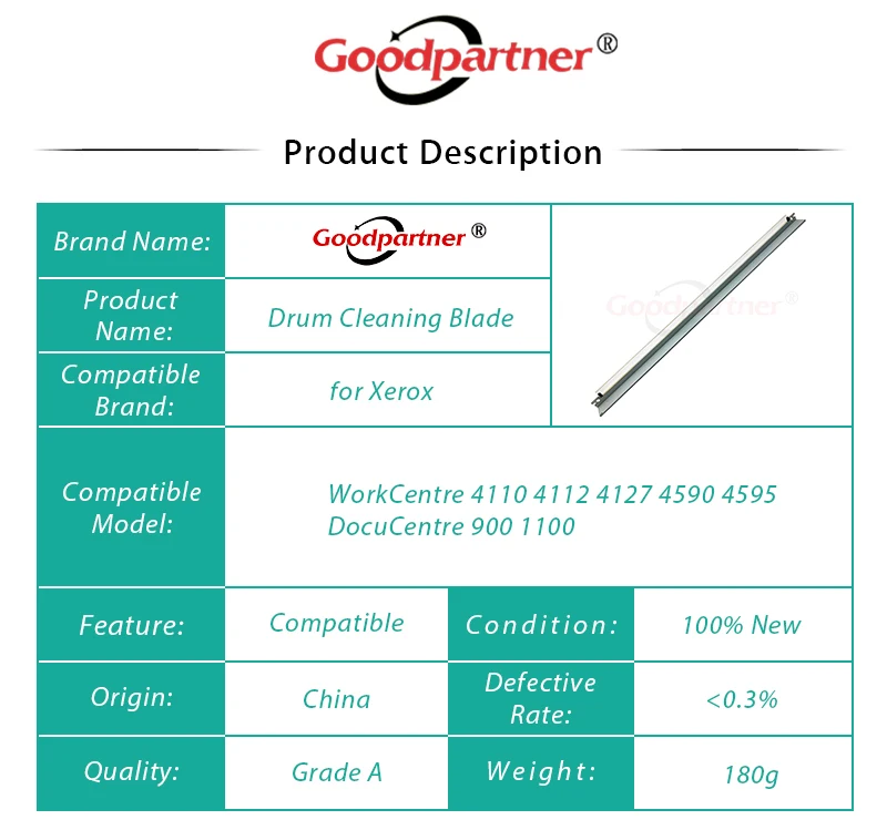1X 13R00653 13R653 щетка стеклоочистителя для чистки барабана Xerox Workcenter WC 4110 4112 4127 4590