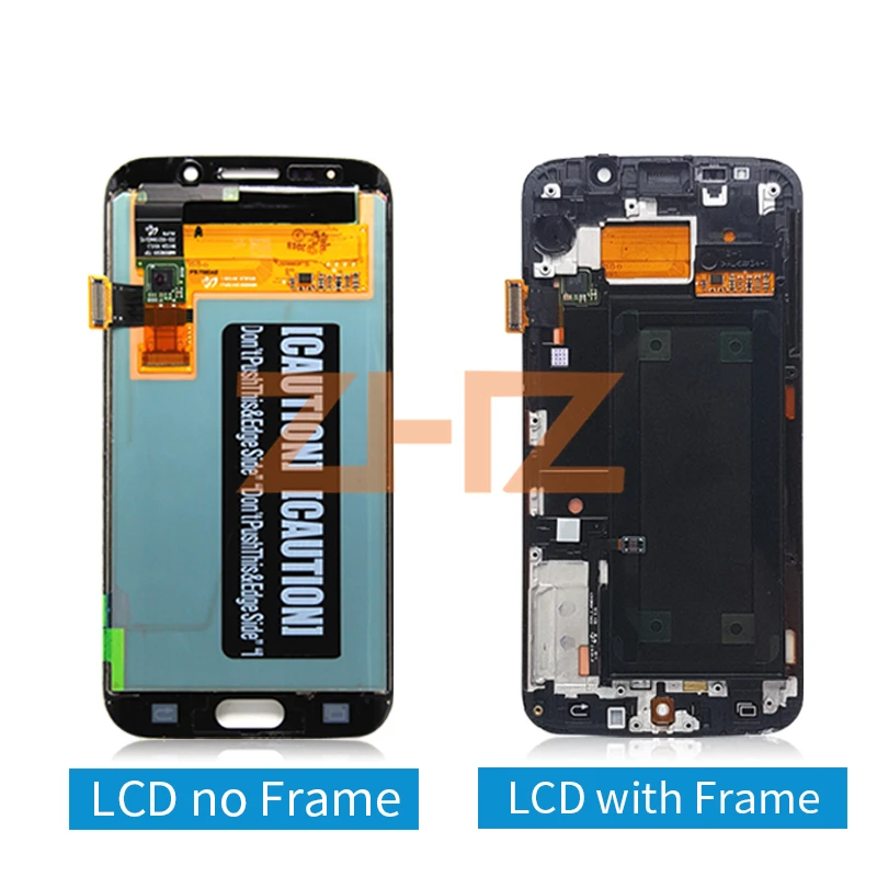 ЖК дисплей для Samsung Galaxy S6 Edge дигитайзер сенсорного экрана в сборе G925 G925F с рамкой