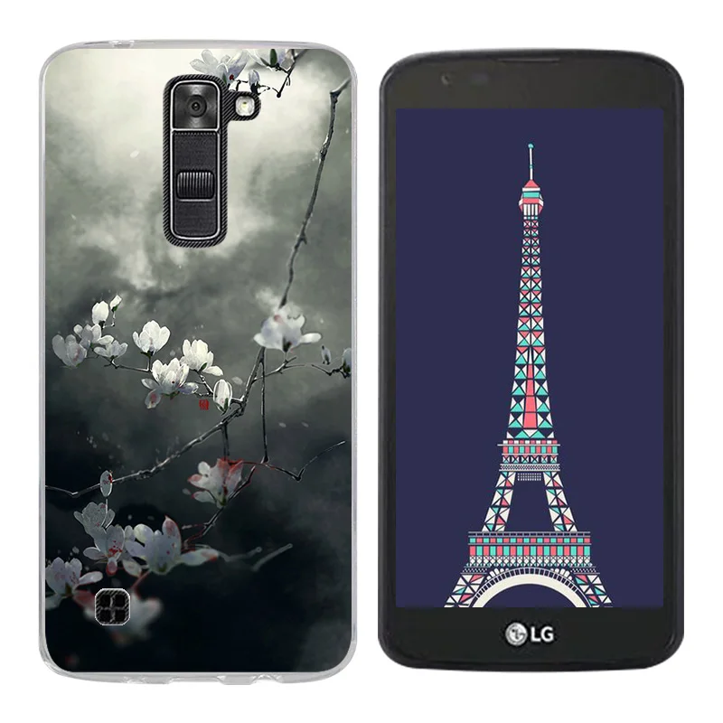 Soft Silicon Case for LG K7/Tribute 5 LS675/X210 X210DS Triangle Printing Back Cover K7 Cases Mobile Funda Capa |