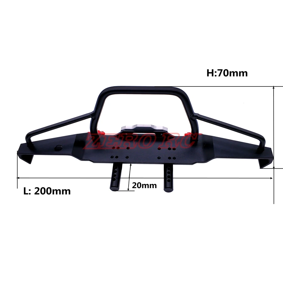 COOL RACING TRX4 металлический передний бампер со светодиодсветильник кой для 1/10