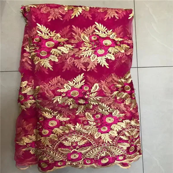 2018 Высокое качество гипюр африканская кружевная ткань вышитые свадебные