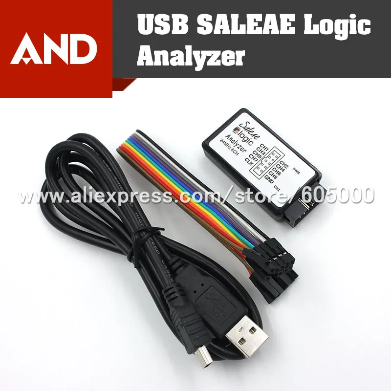 Бесплатная доставка USB Logic 24 мГц 8ch анализатора логики для ARM FPGA|logic analyzer|usb logic
