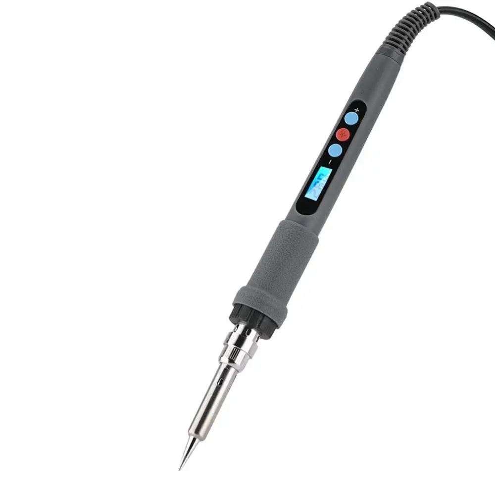 LCD soldering Iron Портативный 60 Вт Электрический паяльник мини ЖК-дисплей Дисплей паяльная станция AC220V VS CXG 936d TS100 - Цвет: LCD soldering Iron