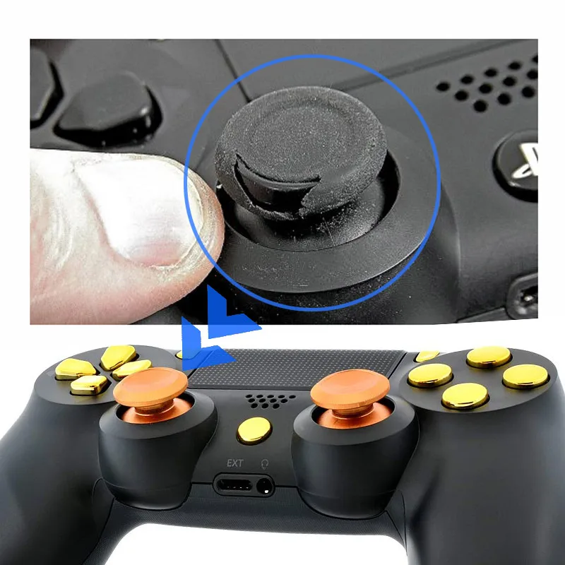 Алюминиевый металлический джойстик Джойстик аналоговая ручка для Playstation 4 PS4/Pro/Slim Xbox One/Slim аксессуары для контроллера