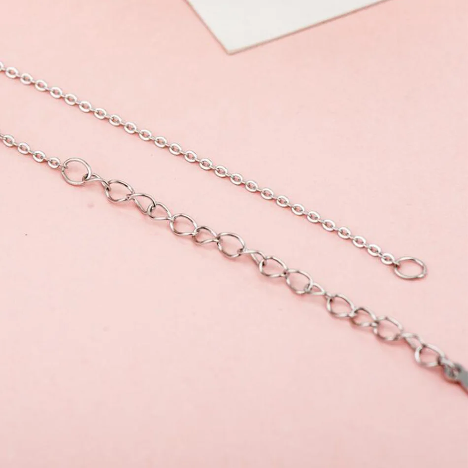 

925 Sterling Silver Link Chains Necklaces Fit For Pendant Charm For Women Luxury Silver 925 Jewelry Cross Chain Necklaces Gift