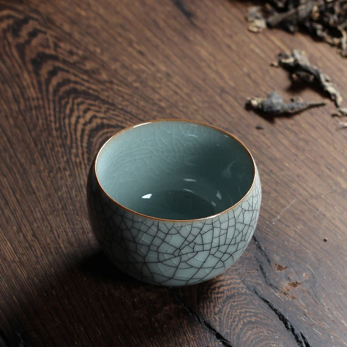 1 шт. фарфоровая чашка 6 цветов китайские чайные чашки Longquan Celadon Gaiwan с трещинами 120