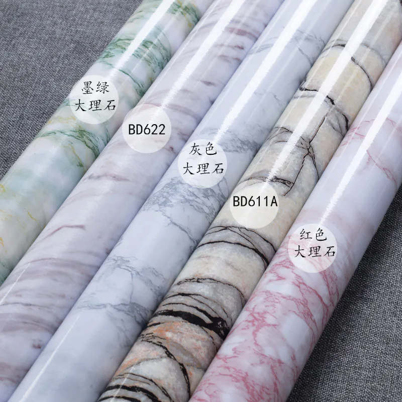 Красный камень обои страна самоклеющиеся рулон светло-зеленый мрамор узор ПВХ |