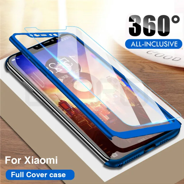 Чехол для Redmi Note 7 с полным покрытием 360 градусов защитный чехол Xiomi Xiaomi Mi 8 Lite A2 6 Pro S2