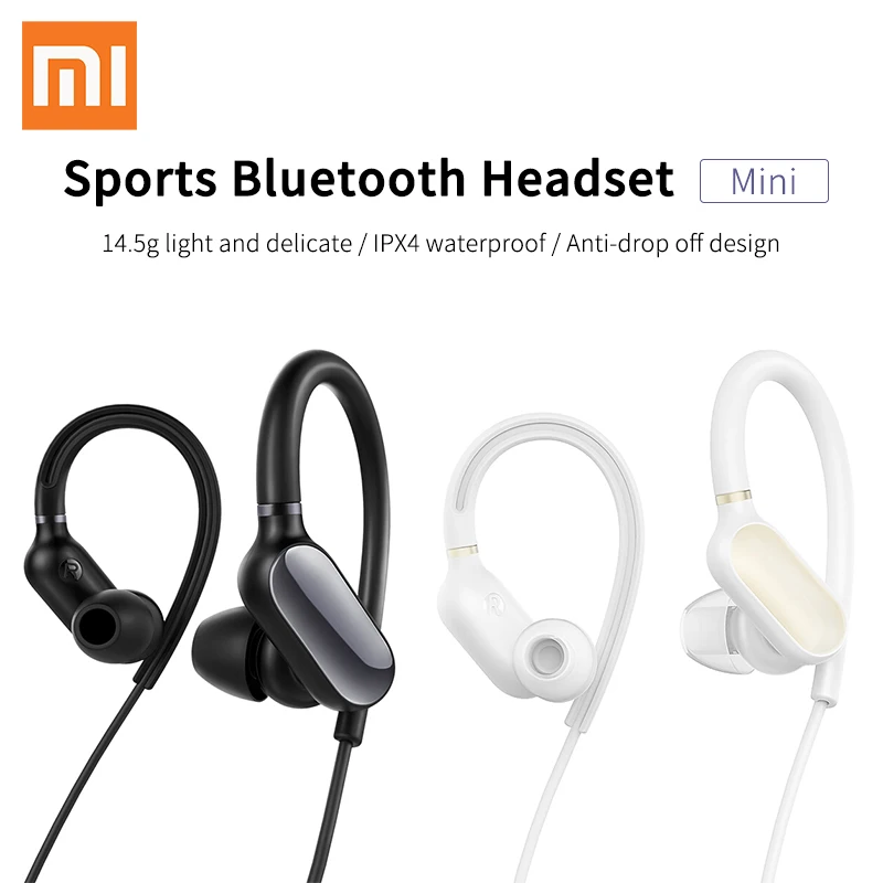 Оригинальные Xiaomi Mi Спортивные Bluetooth Наушники 4 1 музыкальные наушники Mic IPX4