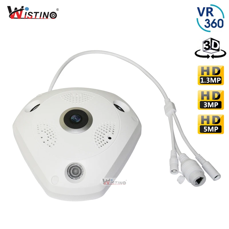 Панорамная камера видеонаблюдения 1080P Wi Fi 360 градусов 3 Мп рыбий глаз|ip camera