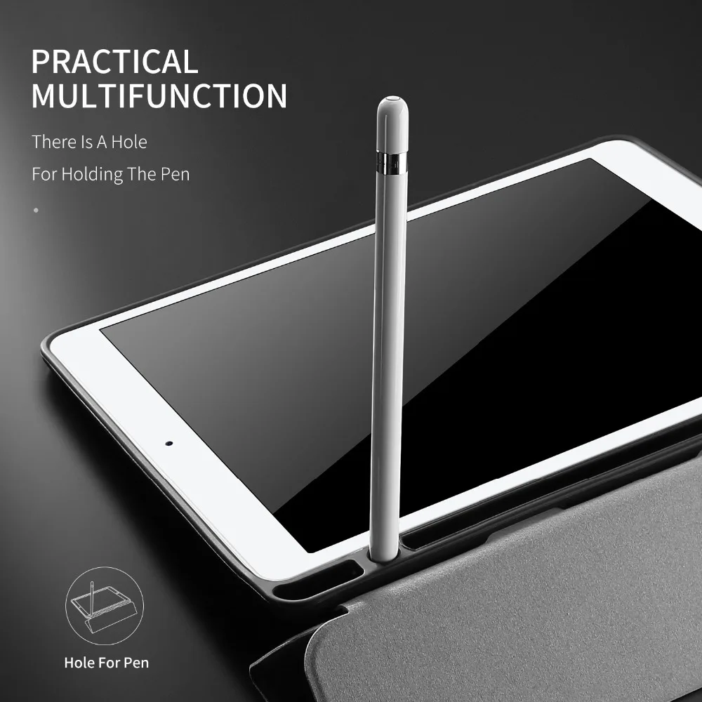 DUX DUCIS PU кожаный чехол для ipad Pro 12 9 2017 Стенд Магнитный смарт дюйма с карандашом