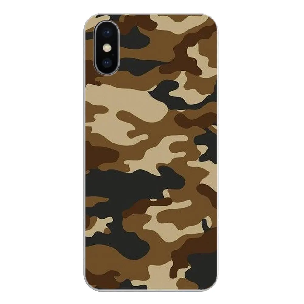 Colorful Army Camo Camouflage Skin pop art Silicone Phone Shell Cover For Apple iPhone 4 4S 5 5S 5C SE 6 6S 7 8 X XR XS Plus MAX |
