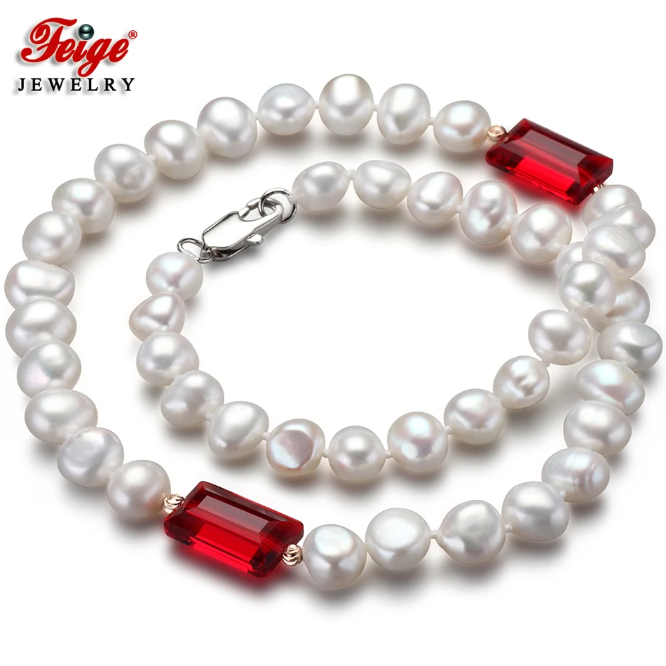 Feige Специальное предложение в стиле барокко 7 8 мм белый пресноводный жемчуг