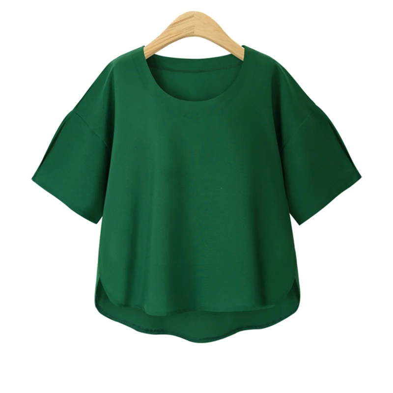 Trytree лето осень женская футболка Повседневная с круглым вырезом наполовину