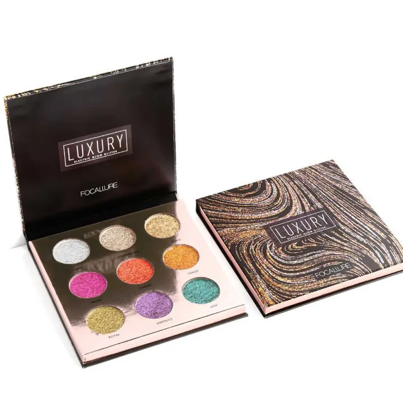 Focallure 1 шт. для век Палитры Макияж Алмазный Блеск Тени Shimmer Косметическая пудра 9