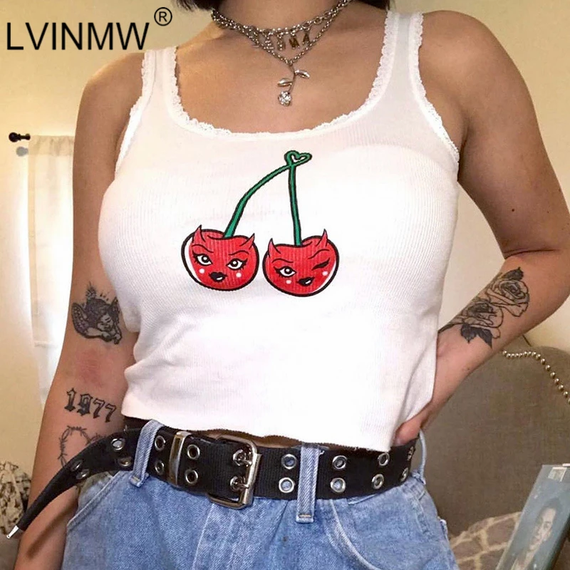 LVINMW сексуальный Монстр вышивка кружева кроп Топы 2019 Лето Женщины o образным