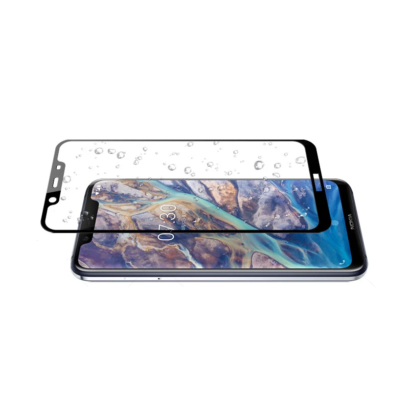 Защитное стекло закаленное 3D для Nokia 8 1 | Мобильные телефоны и аксессуары