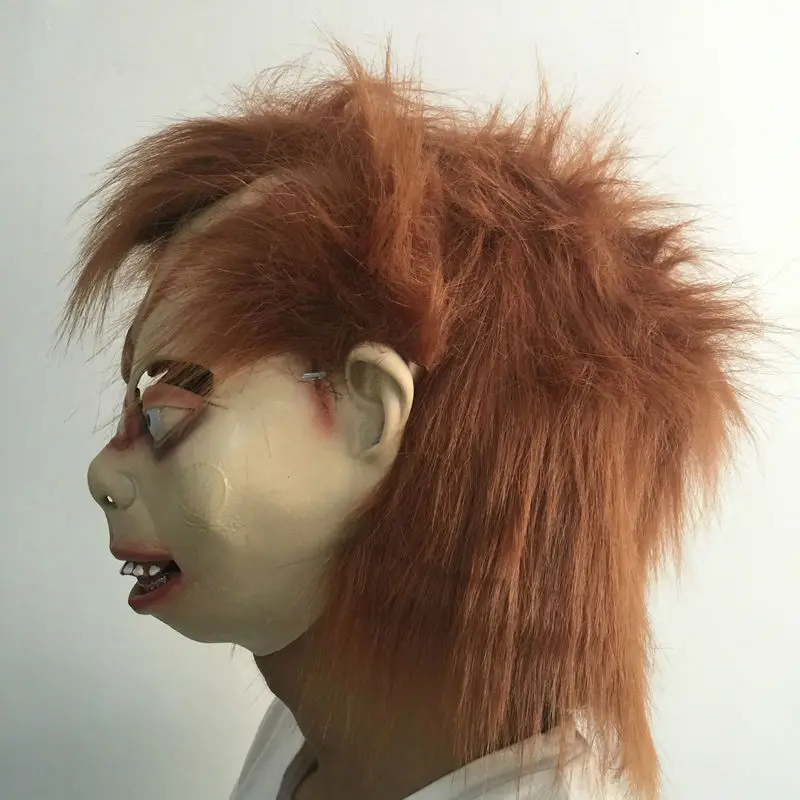 Ужасная латексная маска для невесты Чаки на все лицо Хэллоуина тема страшные