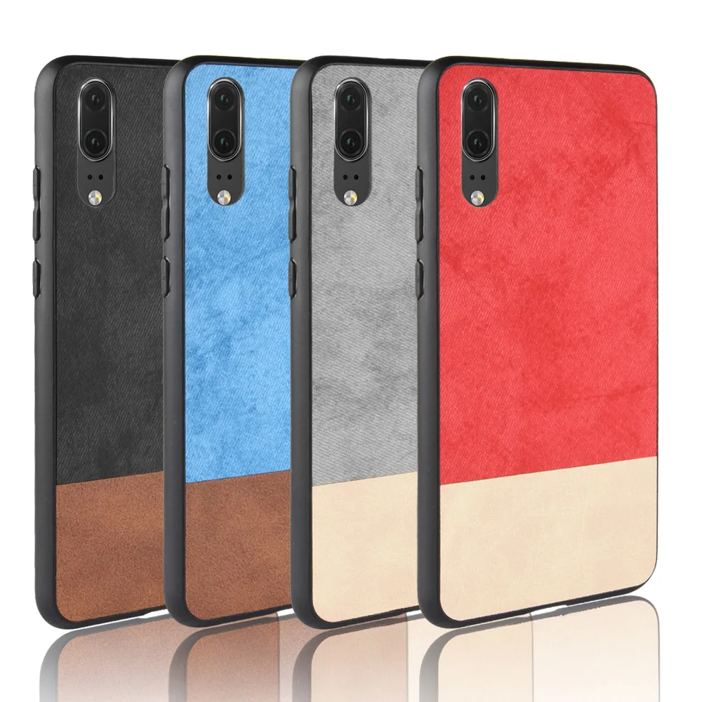 Чехол для Huawei P20 силиконовый ковбойский чехол из искусственной кожи защиты