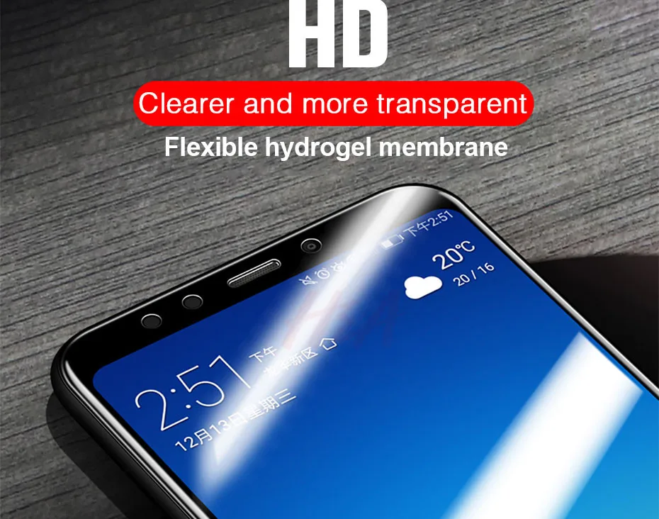 H& A полное покрытие Гидрогелевая пленка для Xiaomi Redmi Note 7 6 5 Pro 5A 6 Защита экрана для Redmi 5 Plus 5A 6A Защитная мягкая пленка