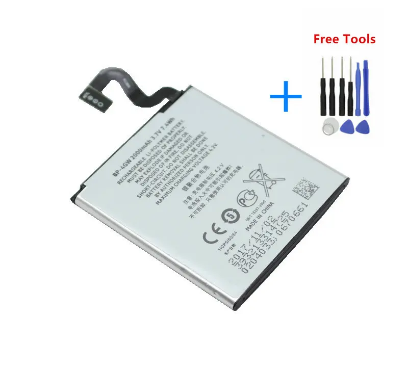1x2000 мА/ч BP 4GW для мобильного телефона с подставкой и отделениями карт Nokia Lumia 920