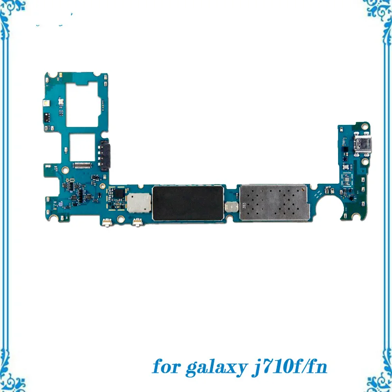 Вся Функция разблокирована для samsung galaxy j7 j710f материнская плата 16 ГБ хорошо тестовая материнская плата с полными ЧИПАМИ логическая плата