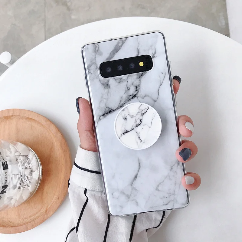 Мраморный мягкий чехол для Samsung A50 Galaxy S10 S8 S9 Plus S10E A10 A20 A30 чехол-подставка телефона |