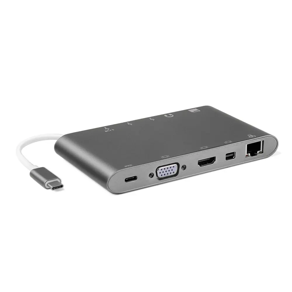 USB-C/type C/Thunderbolt 3 к USB 3,0/HDMI 4 K/VGA/Mini дисплей/Ethernet/стерео/SD карта/Micro SD карта USB-C адаптер