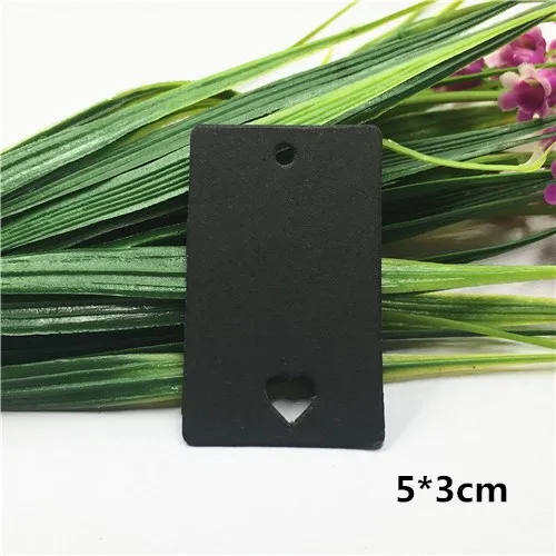 5x3cm 100 шт. крафт-бумага, упаковка в нескольких стилях, бирки для свадьбы/дня рождения, коробки для конфет, ценники для цветов/этикеток для косметики - Цвет: 5x3cm