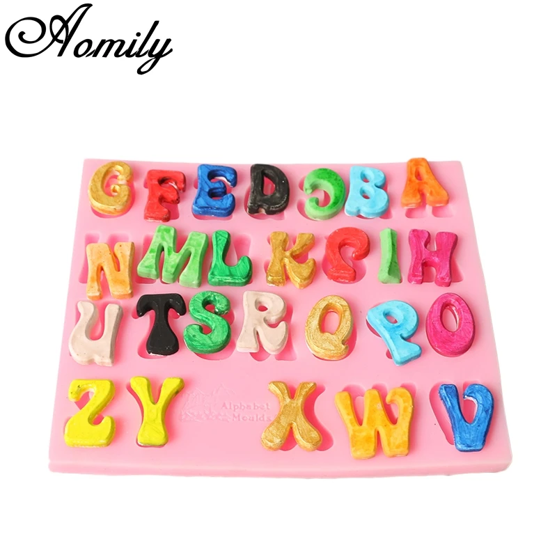 Алфавиты Aomily силиконовая форма сделай сам искусственные формы для кухни торта
