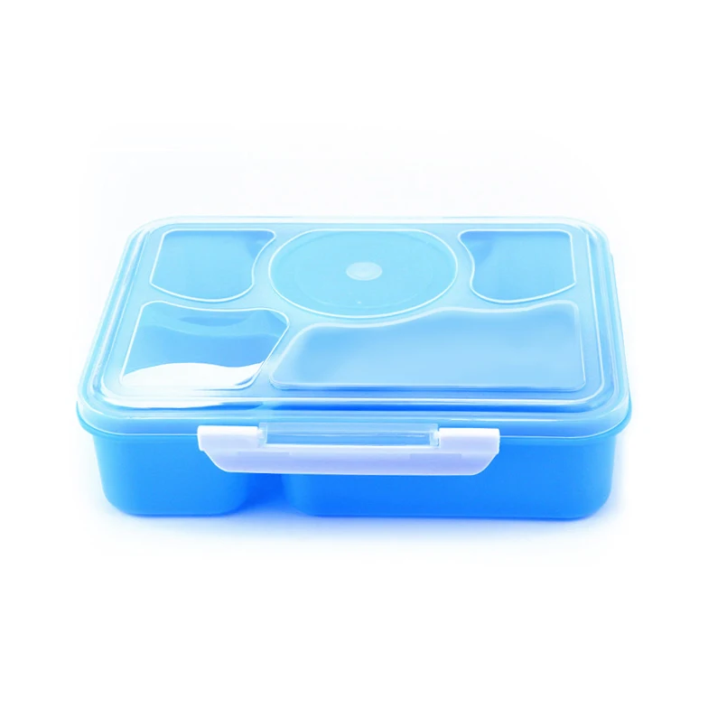 1170 мл Microwavable Ланч бокс для детей Портативный Bento Box с ложкой еды контейнер 5 в 1