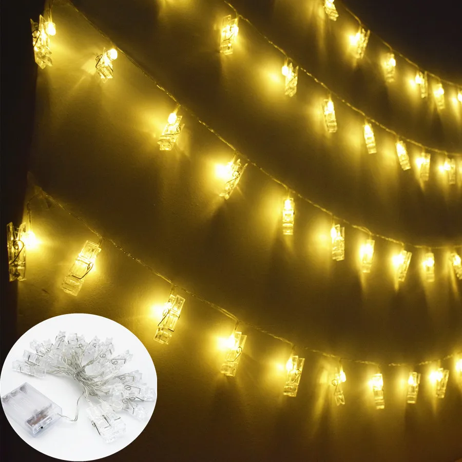 Осветительная гирлянда 2 м держатель для фотографий СВЕТОДИОДНАЯ Гирлянда