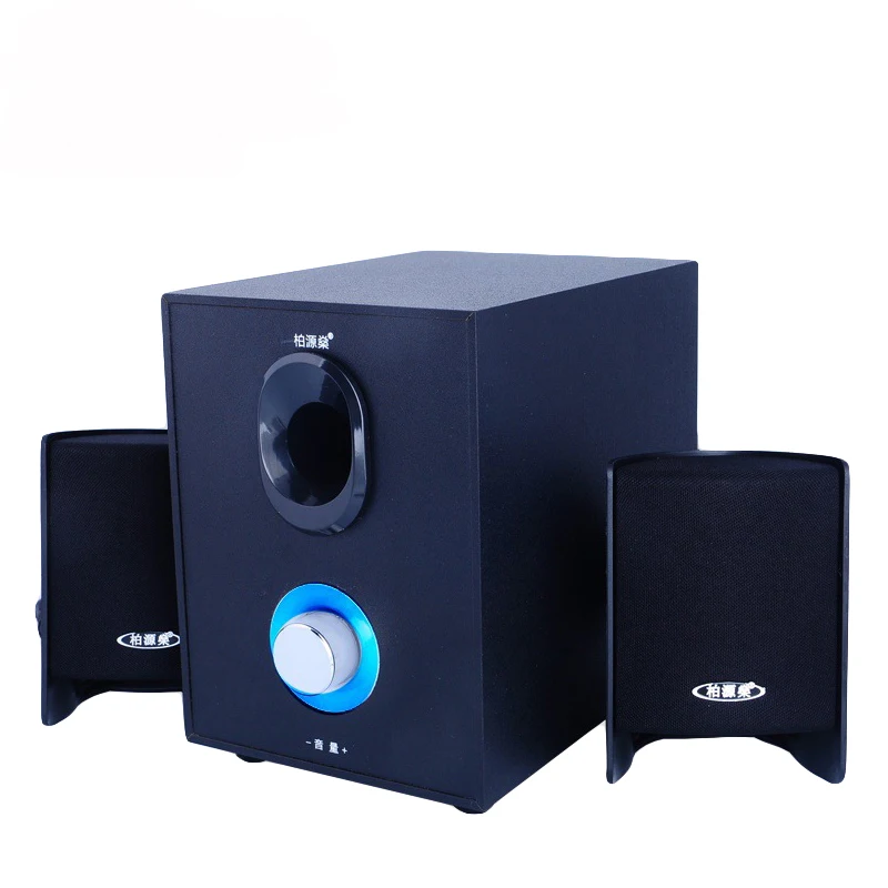 Сабвуфер Bluetooth колонки для компьютера ПК Стерео тяжелый бас Настольный AUX Loundspeaker