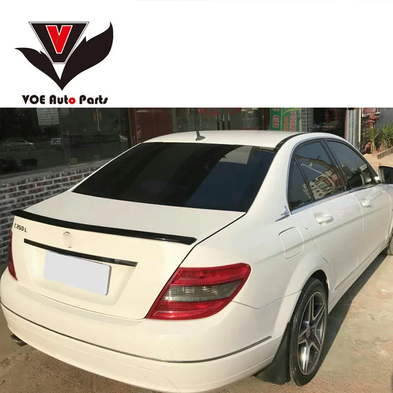Спойлер для заднего крыла W204 из АБС пластика Mercedes Benz C class C180 C200 C280 C300 C260 2008