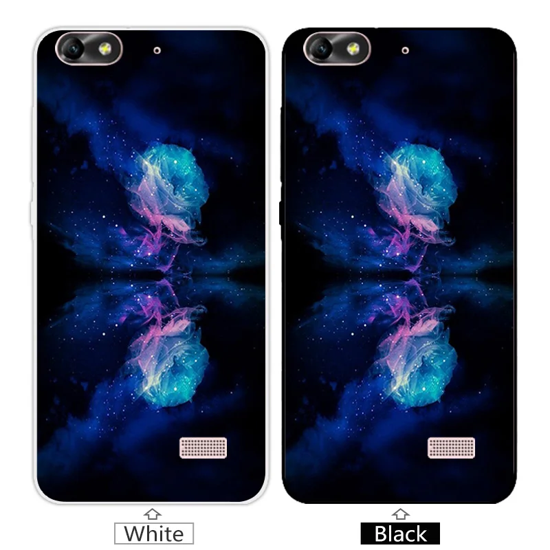 Для Huawei Honor 4C/G Play Mini Синий Мягкий силиконовый чехол для 4C Capa Full Skull Phone Fundas