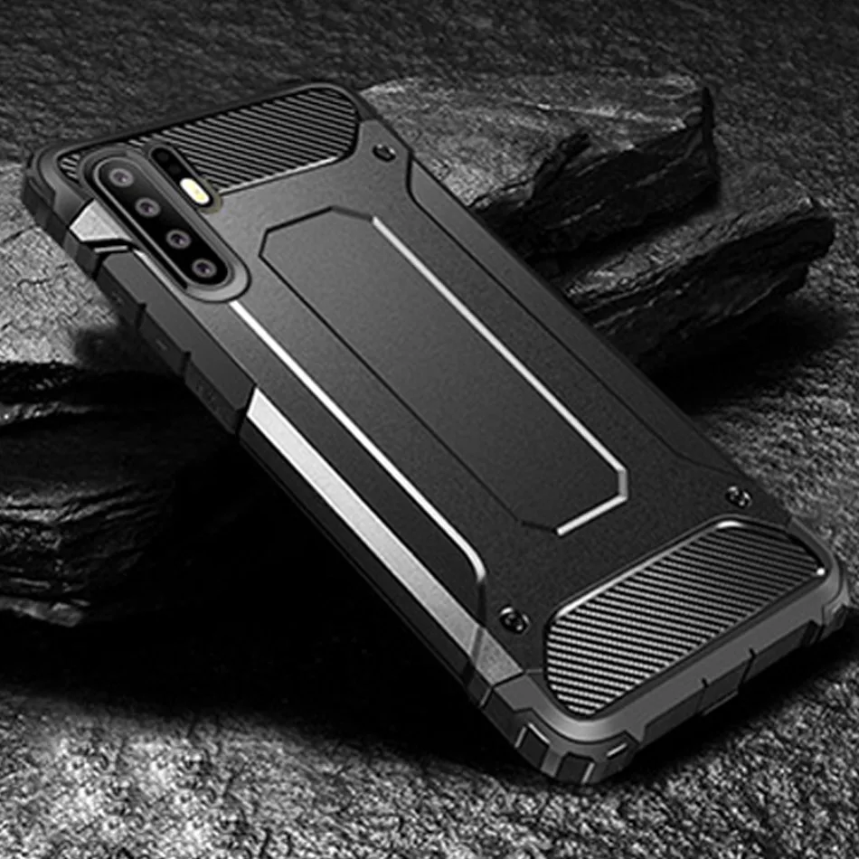 Black Роскошный защитный противоударный чехол для huawei P20 Lite P30 Pro, силиконовый бампер, чехол для huawei P30 Lite P20 Pro, мягкий чехол - Цвет: Black