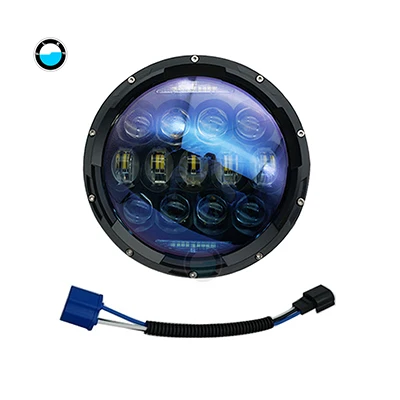 1 pcs black light " H4 аксессуары для мотоциклов фара+ 7 дюймов led ведро фары отделка кольцо для мотоцикла Чоппер Кафе Racer Bobber curiers - Цвет: 1 pcs black light