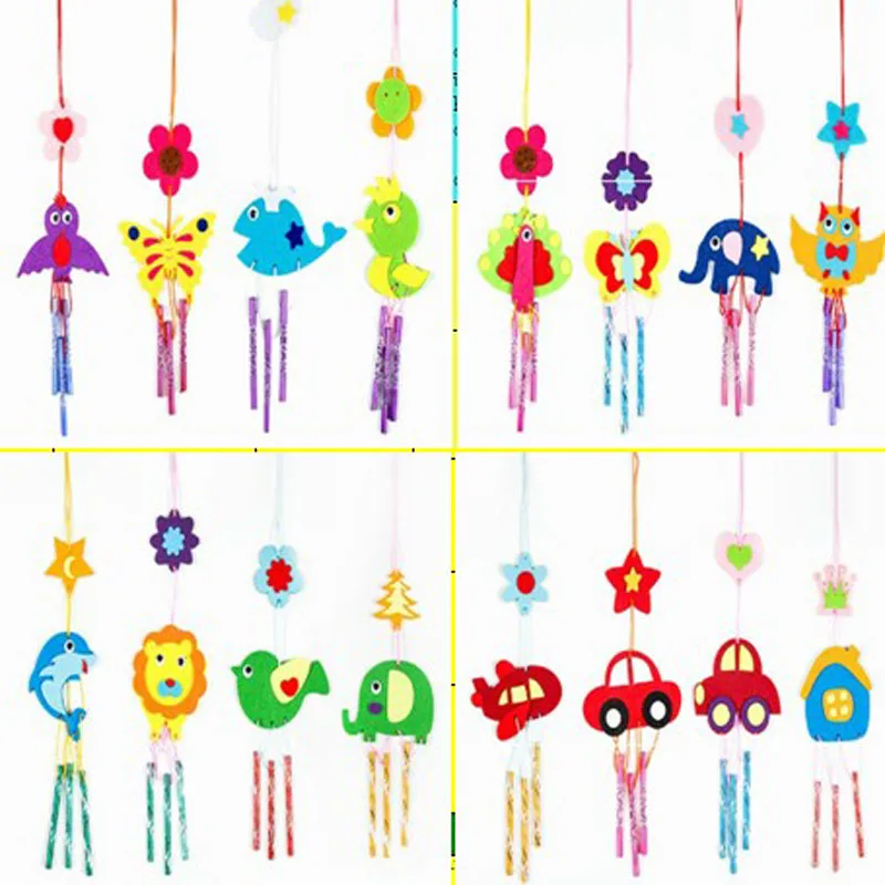 Набор из фетра сделай сам 16 вариантов дизайна Музыка Ветра животные Автомобиль