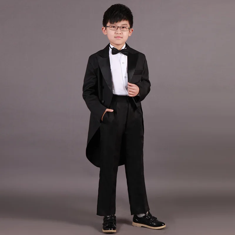 2018 Детский костюм-смокинг для мальчиков костюмы джазового танца магического шоу