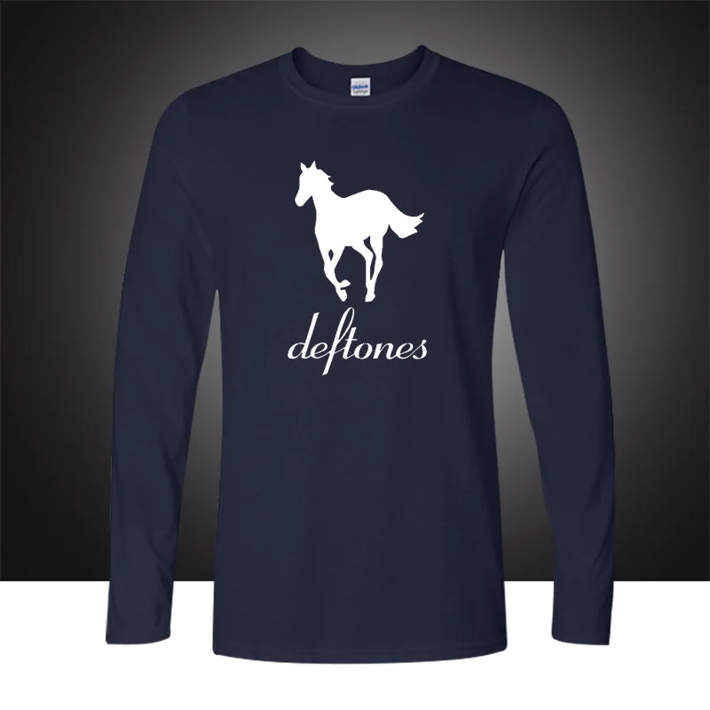Осенние модные стильные Dexter Deftones мужские футболки из хлопка с круглым вырезом и