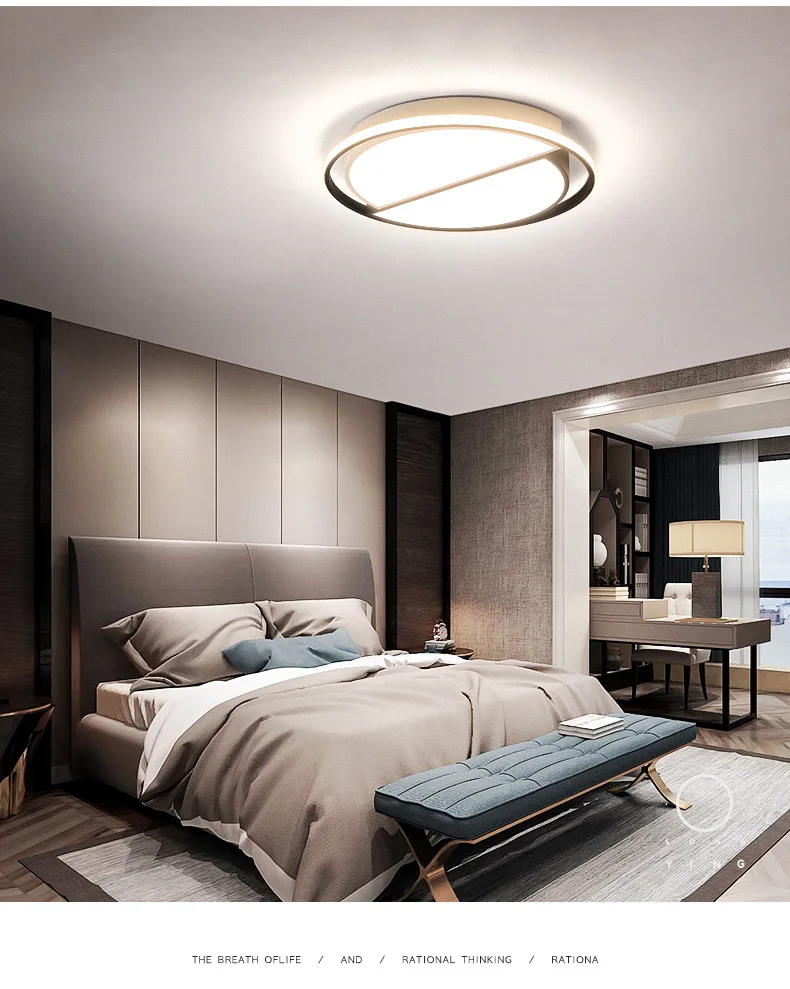 Nordic bedroom led ceiling lamp Simple modern home room warm romantic creative | Лампы и освещение