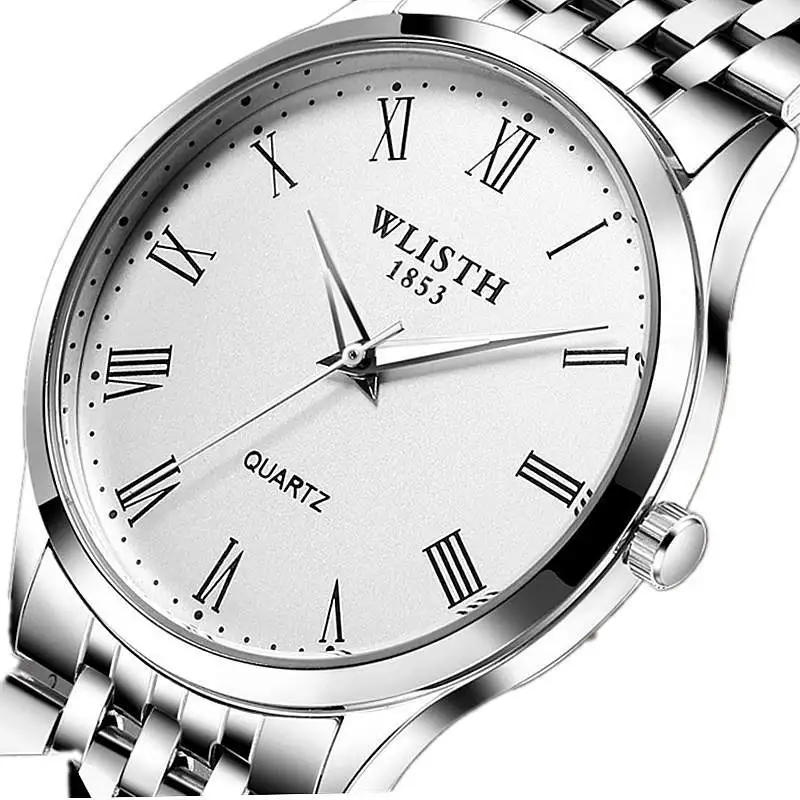 WLISTH Rolex_watch Мужские кварцевые часы классические бизнес из нержавеющей стали