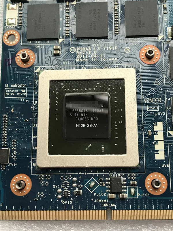 Оригинал GTX560M GTX 560M 1 5 GB для ноутбука X770 X775 видеокарта K000127390 LS 7191P тест